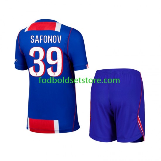 Paris Saint-Germain Trøje Matvey Safonov 39 Hjemmebane 2026-2027 Kort ærmer ,Børn Fodboldsæt