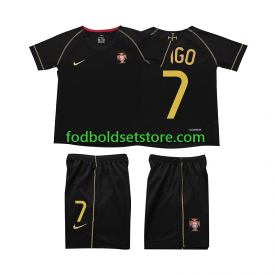Portugal Trøje FIGO 7 Retro Udebane 2006 Kort ærmer ,Børn Fodboldsæt Portugal Trøje FIGO 7 Retro Udebane 2006 Kort ærmer ,Børn Fodboldsæt