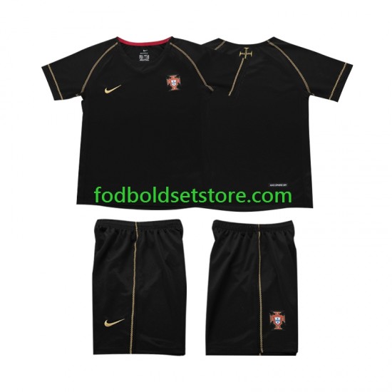 Portugal Trøje Retro Udebane 2006 Kort ærmer ,Børn Fodboldsæt Portugal Trøje Retro Udebane 2006 Kort ærmer ,Børn Fodboldsæt