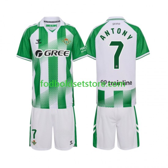 Real Betis Trøje Anthoy 7 Hjemmebane 2026-2027 Kort ærmer ,Børn Fodboldsæt