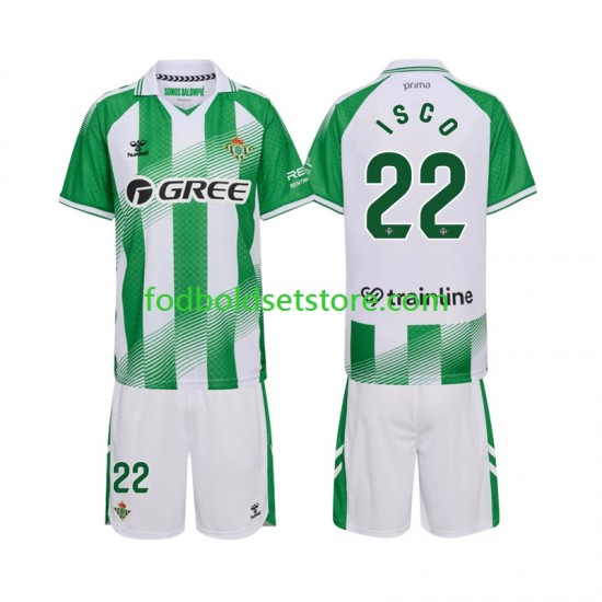 Real Betis Trøje Isco 22 Hjemmebane 2026-2027 Kort ærmer ,Børn Fodboldsæt
