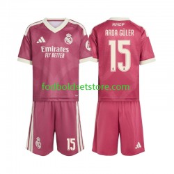 Real Madrid Trøje Arda Guler 15 3. Valg 2026-2027 Kort ærmer ,Børn Fodboldsæt