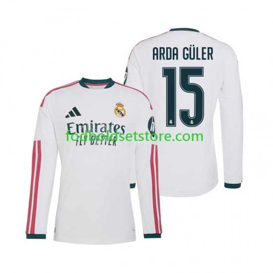 Real Madrid Trøje Arda Guler 15 Hjemmebane 2026-2027 Lange ærmer ,Mænd Real Madrid Trøje Arda Guler 15 Hjemmebane 2026-2027 Lange ærmer ,Mænd