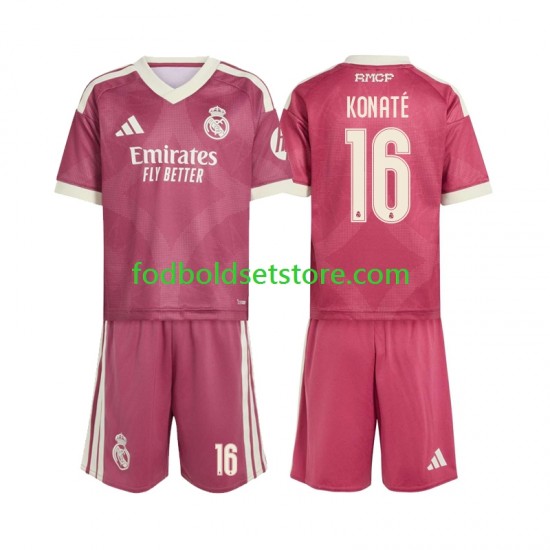 Real Madrid Trøje Ibrahima Konate 16 3. Valg 2026-2027 Kort ærmer ,Børn Fodboldsæt