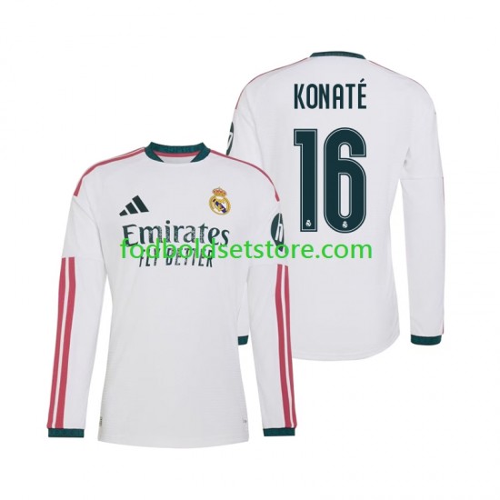 Real Madrid Trøje Ibrahima Konate 16 Hjemmebane 2026-2027 Lange ærmer ,Mænd Real Madrid Trøje Ibrahima Konate 16 Hjemmebane 2026-2027 Lange ærmer ,Mænd