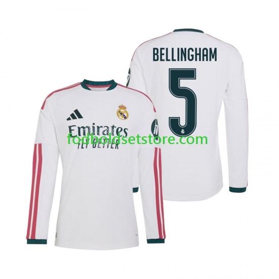 Real Madrid Trøje Jude Bellingham 5 Hjemmebane 2026-2027 Lange ærmer ,Mænd Real Madrid Trøje Jude Bellingham 5 Hjemmebane 2026-2027 Lange ærmer ,Mænd