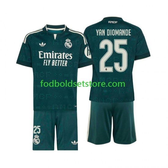 Real Madrid Trøje Yan Diomande 25 Udebane 2026-2027 Kort ærmer ,Børn Fodboldsæt Real Madrid Trøje Yan Diomande 25 Udebane 2026-2027 Kort ærmer ,Børn Fodboldsæt