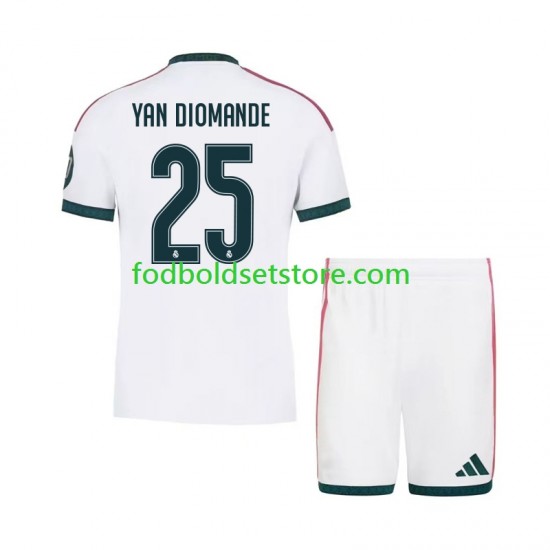 Real Madrid Trøje Yan Diomande 25 Hjemmebane 2026-2027 Kort ærmer ,Børn Fodboldsæt