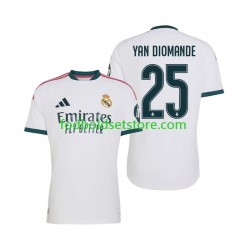 Real Madrid Trøje Yan Diomande 25 Hjemmebane 2026-2027 Kort ærmer ,Mænd
