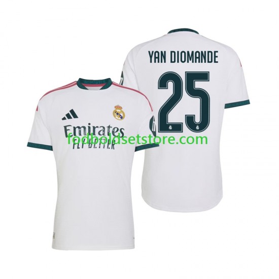 Real Madrid Trøje Yan Diomande 25 Hjemmebane 2026-2027 Kort ærmer ,Mænd Real Madrid Trøje Yan Diomande 25 Hjemmebane 2026-2027 Kort ærmer ,Mænd