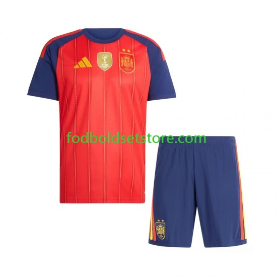 Spanien Trøje 2-star Hjemmebane 2026-2027 Kort ærmer ,Børn Fodboldsæt