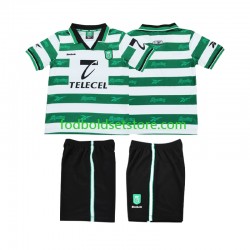 Sporting CP Trøje 2000 Retro Hjemmebane 1999 Kort ærmer ,Børn Fodboldsæt