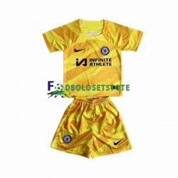 Chelsea Trøje Målmand Hjemmebane 2023-2024 Kort ærmer ,Børn Fodboldsæt