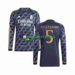 Real Madrid Trøje Jude Bellingham 5 Udebane 2023-2024 Lange ærmer ,Mænd