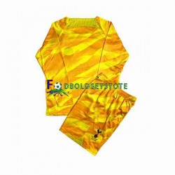 Tottenham Hotspur Trøje Orange Målmand Udebane 2023-2024 Lange ærmer ,Børn Fodboldsæt