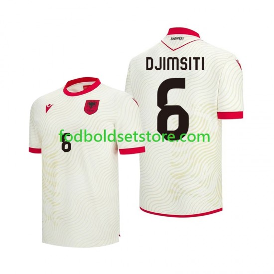 Albanien Trøje Berat Djimsiti 6 Udebane World Cup 2026 Kort ærmer ,Mænd Albanien Trøje Berat Djimsiti 6 Udebane World Cup 2026 Kort ærmer ,Mænd