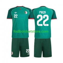 Algeriet Trøje Ibrahim Maza 22 Udebane 2026 Kort ærmer ,Børn Fodboldsæt