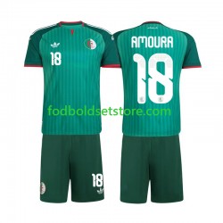 Algeriet Trøje Mohamed Amoura 18 Udebane 2026 Kort ærmer ,Børn Fodboldsæt