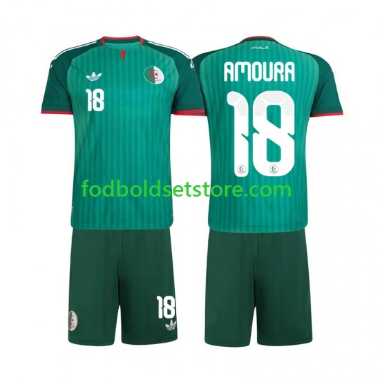 Algeriet Trøje Mohamed Amoura 18 Udebane 2026 Kort ærmer ,Børn Fodboldsæt
