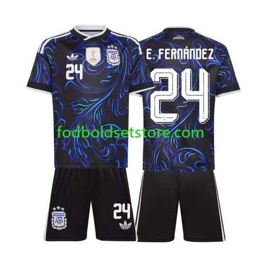 Argentina Trøje Enzo Fernandez 24 Udebane World Cup 2026 Kort ærmer ,Børn Fodboldsæt