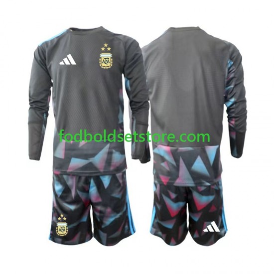 Argentina Trøje Målmand Hjemmebane World Cup 2026 Lange ærmer ,Børn Fodboldsæt Argentina Trøje Målmand Hjemmebane World Cup 2026 Lange ærmer ,Børn Fodboldsæt