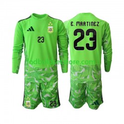 Argentina Trøje Emiliano Martinez 23 Målmand 3. Valg World Cup 2026 Lange ærmer ,Børn Fodboldsæt