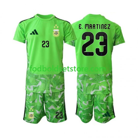 Argentina Trøje Emiliano Martinez 23 Målmand 3. Valg World Cup 2026 Kort ærmer ,Børn Fodboldsæt
