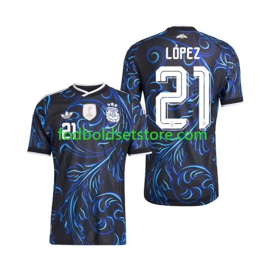 Argentina Trøje Jose Manuel Lopez 21 Udebane World Cup 2026 Kort ærmer ,Mænd