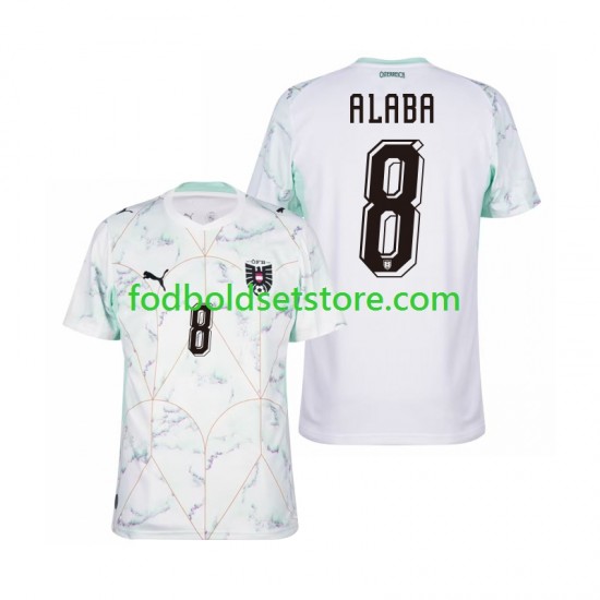 Østrig Trøje David Alaba 8 Udebane World Cup 2026 Kort ærmer ,Mænd