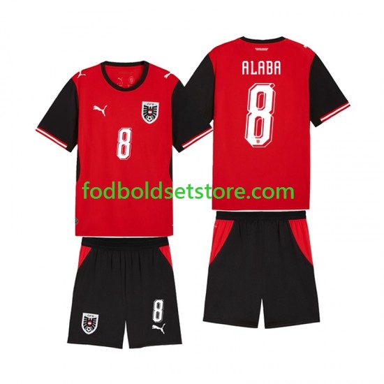 Østrig Trøje David Alaba 8 Hjemmebane World Cup 2026 Kort ærmer ,Børn Fodboldsæt Østrig Trøje David Alaba 8 Hjemmebane World Cup 2026 Kort ærmer ,Børn Fodboldsæt