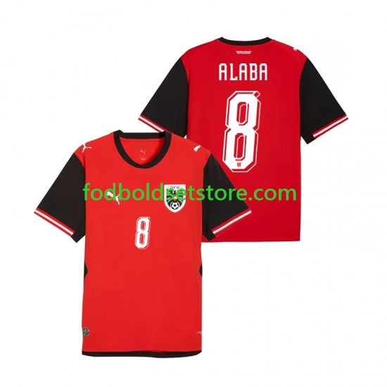 Østrig Trøje David Alaba 8 Hjemmebane World Cup 2026 Kort ærmer ,Mænd