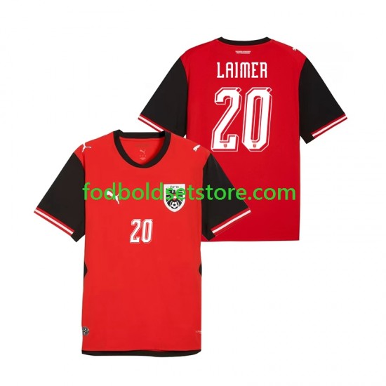 Østrig Trøje Konrad Laimer 20 Hjemmebane World Cup 2026 Kort ærmer ,Mænd Østrig Trøje Konrad Laimer 20 Hjemmebane World Cup 2026 Kort ærmer ,Mænd