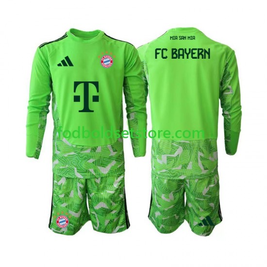 FC Bayern München Trøje Målmand Hjemmebane 2026-2027 Lange ærmer ,Børn Fodboldsæt