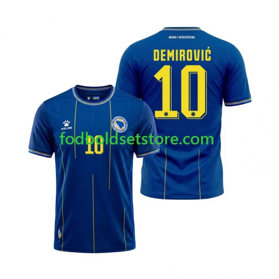 Bosnien-Hercegovina Trøje Ermedin Demirovic 10 Hjemmebane World Cup 2026 Kort ærmer ,Mænd