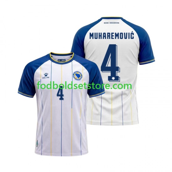 Bosnien-Hercegovina Trøje Tarik Muharemovic 4 Udebane World Cup 2026 Kort ærmer ,Mænd