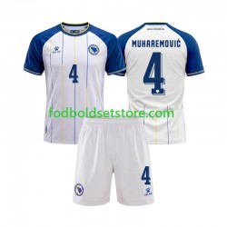 Bosnien-Hercegovina Trøje Tarik Muharemovic 4 Udebane World Cup 2026 Kort ærmer ,Børn Fodboldsæt