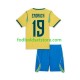 Brasilien Trøje Endrick 19 Hjemmebane World Cup 2026 Kort ærmer ,Børn Fodboldsæt Brasilien Trøje Endrick 19 Hjemmebane World Cup 2026 Kort ærmer ,Børn Fodboldsæt