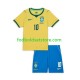 Brasilien Trøje Neymar JR 10 Hjemmebane World Cup 2026 Kort ærmer ,Børn Fodboldsæt