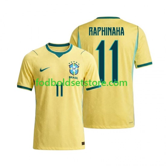 Brasilien Trøje Raphinha 11 Hjemmebane World Cup 2026 Kort ærmer ,Mænd