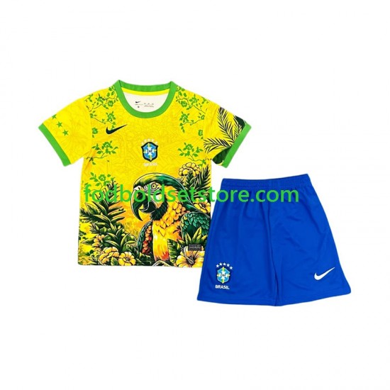 Brasilien Trøje Special Hjemmebane 2026 Kort ærmer ,Børn Fodboldsæt