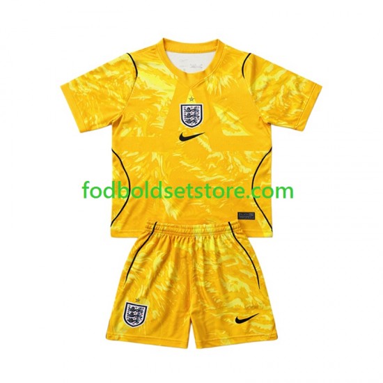 England Trøje Målmand 4. Valg World Cup 2026 Kort ærmer ,Børn Fodboldsæt