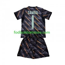 Frankrig Trøje Brice Samba 1 Målmand Hjemmebane World Cup 2026 Kort ærmer ,Børn Fodboldsæt