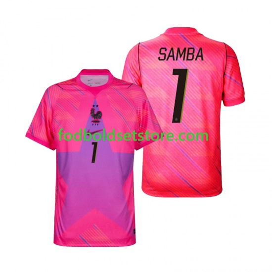 Frankrig Trøje Brice Samba 1 Målmand Udebane World Cup 2026 Kort ærmer ,Mænd