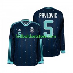 Tyskland Trøje Aleksandar Pavlovic 5 Udebane World Cup 2026 Lange ærmer ,Mænd