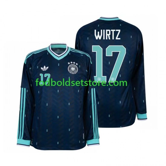 Tyskland Trøje Florian Wirtz 17 Udebane World Cup 2026 Lange ærmer ,Mænd Tyskland Trøje Florian Wirtz 17 Udebane World Cup 2026 Lange ærmer ,Mænd