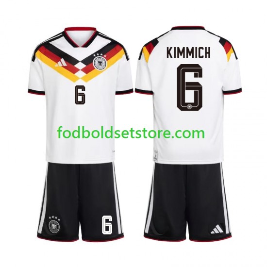 Tyskland Trøje Joshua Kimmich 6 Hjemmebane World Cup 2026 Kort ærmer ,Børn Fodboldsæt