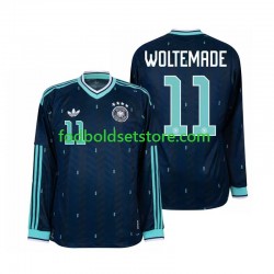 Tyskland Trøje Nick Woltemade 11 Udebane World Cup 2026 Lange ærmer ,Mænd