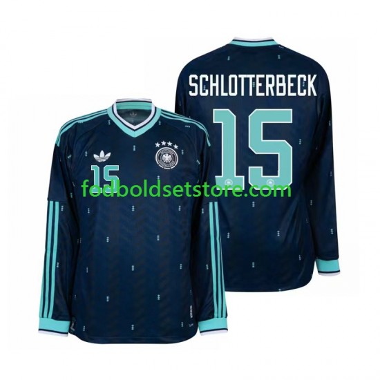 Tyskland Trøje Nico Schlotterbeck 15 Udebane World Cup 2026 Lange ærmer ,Mænd