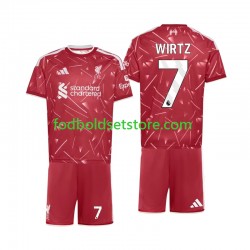Liverpool Trøje Florian Wirtz 7 Hjemmebane 2026-2027 Kort ærmer ,Børn Fodboldsæt