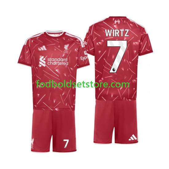 Liverpool Trøje Florian Wirtz 7 Hjemmebane 2026-2027 Kort ærmer ,Børn Fodboldsæt